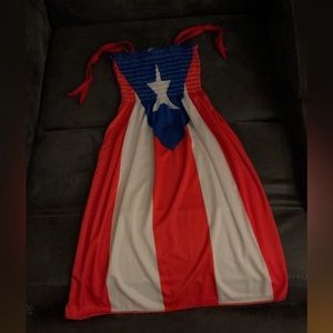 Puerto Rico flag dress